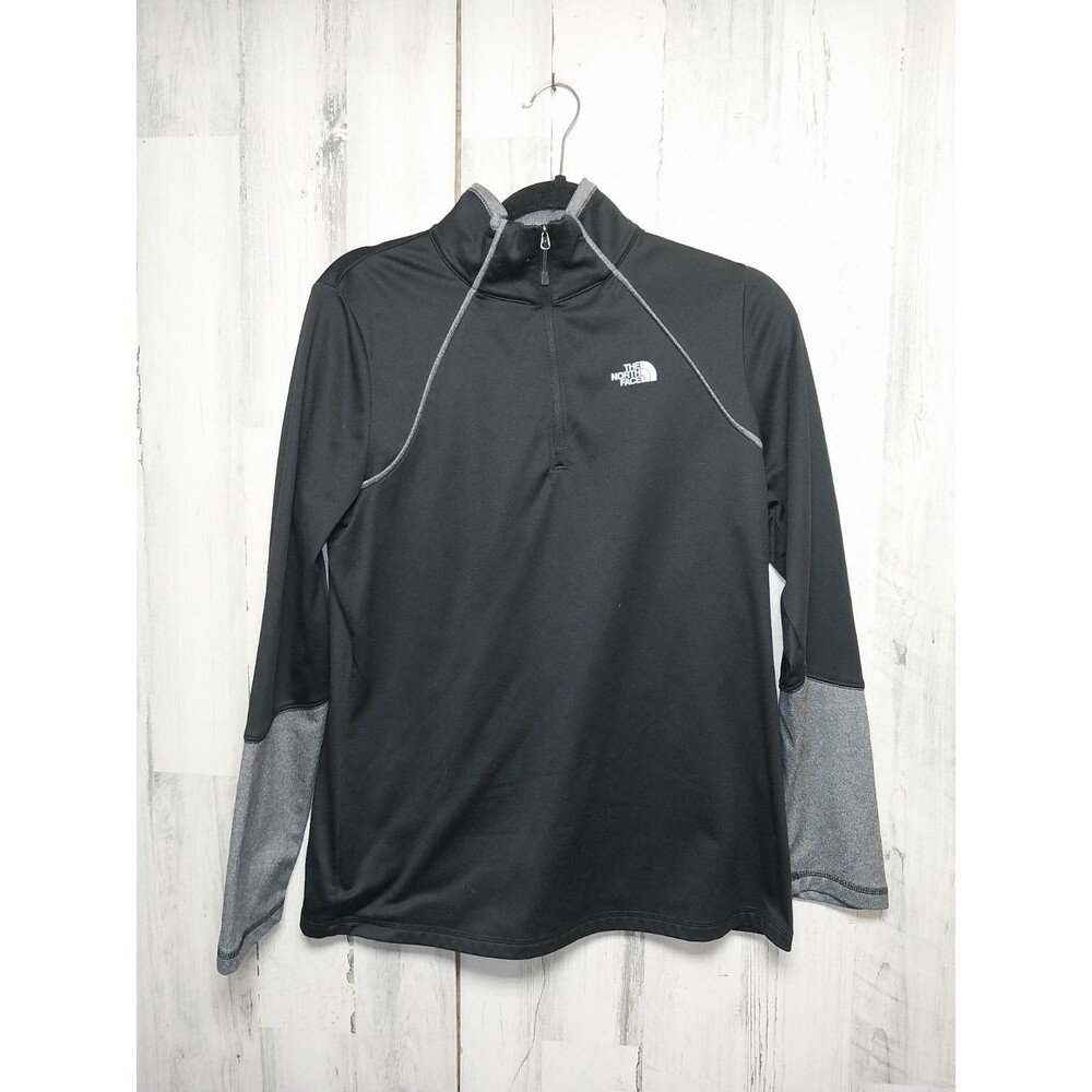 The North Face Canyonlands 1/4 Zip Fleece Pullover Jacket Womens Large Black